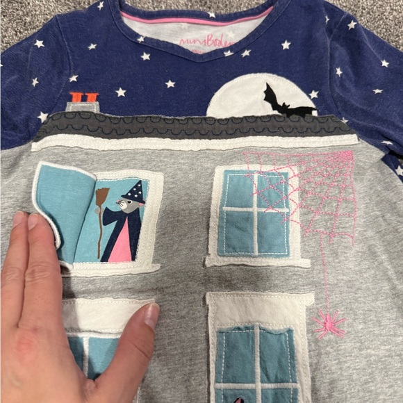 Mini Boden Lift A Flap Halloween Dress Sz 6-7 - Picture 6 of 8